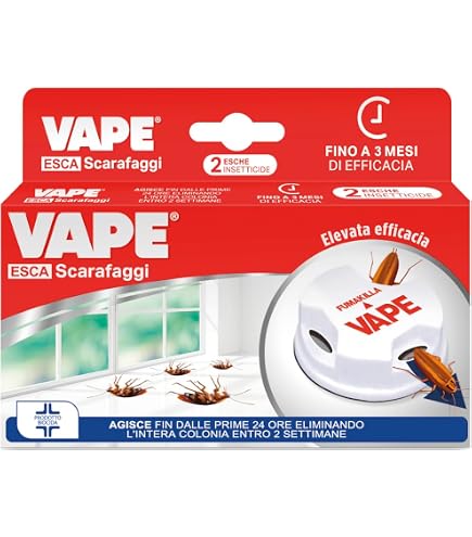 Vape Esca Formiche 2 x 2g, Trappole Formiche, Insetticida Antiformiche in  Gel con Principio Attivo Ideale per eliminare Formiche Nere e Formicai :  Amazon.it: Salute e cura della persona