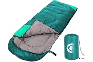 SWTMERRY- Sleeping Bag 4 Seasons (Summer, Spring, Fall, Winter) Warm & Cool Weather - Extra Thick Cold-Proof, Lightweight,Waterproof Indoor & Outdoor Use for Kids, Teens & Adults for Hiking Camping