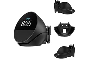 XLTTYWL Echo Spot Support ABS Alexa Echo Spot Accessoires avec gestion des câbles, support mural de qualité supérieure pour Amazon Echo Spot 2024 (noir)