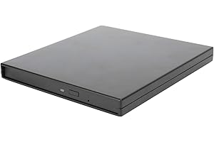 DEMACIA Caja de Unidad óptica Externa, 9,5 mm de Grosor DVD/Combo/DVD Caja de Disco Duro Kit de Almacenamiento para computadora portátil para computadora portátil - Negro
