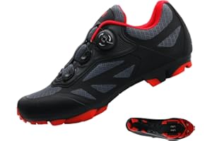 MSPORT Zapatillas de Ciclismo MTB Profesionales para Hombre y Mujer – Transpirables, Antideslizantes y Compatibles con Pedales SPD