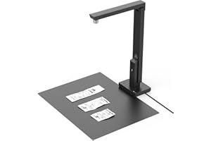 CZUR Lens 800 Pro Compact Scanner de Documents, 8 Mégapixels, 270 DPI, 60 PPM, USB 2.0, Numérisation Rapide Taille de Capture A4, Compatible avec Windows et macOS
