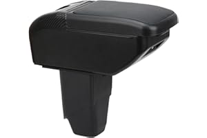 OYHCM Accoudoir Pour Peugeot 206 Accoudoirs Deux espaces de Rangement Accessoires de la Console Centrale Noir