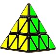 D ETERNAL Speed Cube Pyraminx Pyramid Cube 3x3 High Speed Triangle Puzzle Cubes, Black,for Adult