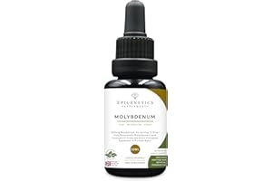 EPIGENETICS Molybdenum Liquid Supplement 30ml | 200mcg Per Drop | Highly Bioavailable | 6-Month Supply Without additives or flavourings | Made in The UK & Vegan Friendly