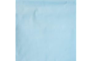 Pingianer - Tela de algodón para niños lisa, 100 % algodón, por metros, artesanía, tela de costura, algodón, azul claro, 50x160cm (13,98/m)