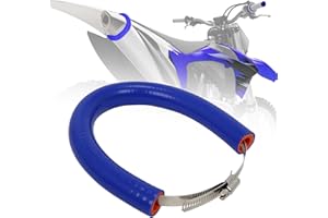 IUVWISN Silenziatore Universale per Moto può Coprire la Protezione 90mm-145mm Protezione dell'anello di Scarico Regolabile per Dirt Pit Bike YZ YZF WR TTR PW TC TE TX 250 300 450