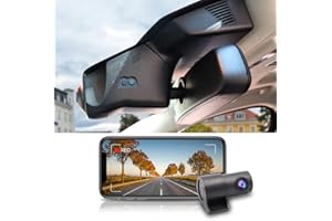 Fitcamx Dashcam z przodu pasuje do Jaguara E-Pace 2018 2019 2020 2021 2022 P300 P250 (Model 6137/X540), OEM kamera samochodowa 4K, 2160P+1080P UHD wideo WIFI, G-Sensor, Nagrywanie pętli, WDR, karta 128GB