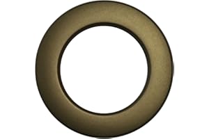 STYLELEX Stoffösen für 40mm Stoffloch - Kunststoff - Made in Germany - Auch für dicke Stoffe geeignet - 10 Stück (messing-antik)