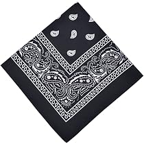 Accessoire Cowboy Style Lot De 10 Bandanas En Soie AWAVM - Foulards Polyvalents Unisexe 54x54cm Bandana Cowboy