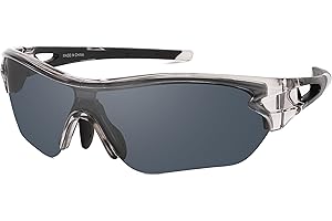 SINSPORT EYEWEAR Polarisierte Sportbrille Sonnenbrille Herren fahrradbrille damen mit UV400 Schutz für Autofahren Laufen Radfahren Angeln Golf Sonnenbrille