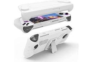 JOYSOG Silikon-Schutzhülle für ASUS ROG Ally Spielkonsole, Handheld-Schutz, Zubehör, Weiß