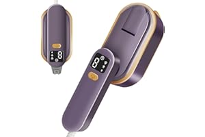 Prettop Clothes Steamer, Handheld Garment Steamer Clothing with LCD Screen, Portable Steamer Iron for Efficient Wrinkle Removal Suitable for Home Travel