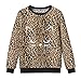 Produktbild TianWlio Frauen Langarmshirt Bluse Hoodie Pullover Langarmshirt Kapuzenpullover Sweatshirt Herbst Winter Leopard Shirt Print Katze Pullover Rundhalsausschnitt Langarm Bluse Top