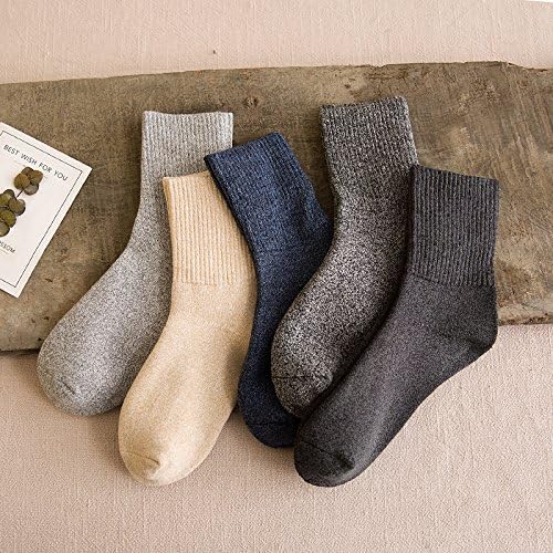 sock Cotton padded sports towel fall and winter men's stockings comfort breathable 5 pairs, color mixing
