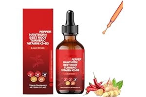 PELINUAR Cayenne-Tropfen, Cayenne-Pfeffer-Extrakt-Flüssigkeit, Cayenne-Pfeffer-Tropfen, natürliche Inhaltsstoffe für Frauen und Männer (1)