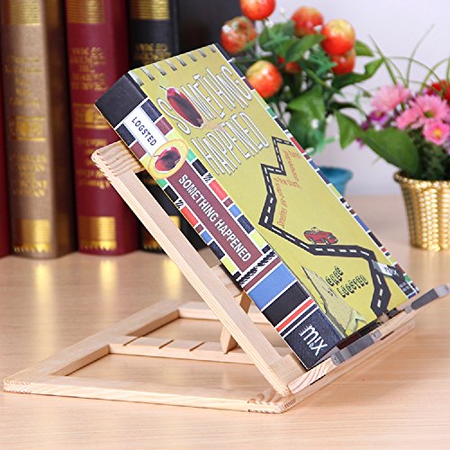 fancyus Holz verstellbar Book Ständer Kochbuch Halter Lesung Schreibtisch - 3