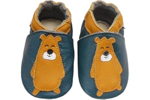 Bemesu Krabbelschuhe Baby Lauflernschuhe Erstlingsschuhe Baby-Lederhausschuhe Kinderhausschuhe Weiches Leder Mädchen Schuhe Jungen Schuhe 0-24 Monate