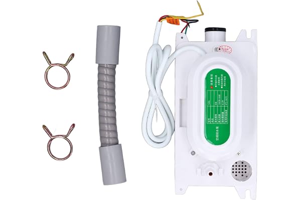Cryfokt 2 M Lyftkondensatpump med 100 L per H Flöde, 110 Till Avlägsnande Av HVAC -dräneringspump, 5W AC -kondensatborttagningspump för Luftkonditioneringsappar med Säker Växling