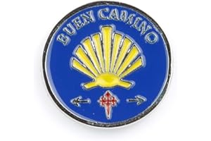 JAKOBSWEG [BEWAHRER] Spilla/Badge Buen Camino con freccia dei pellegrini