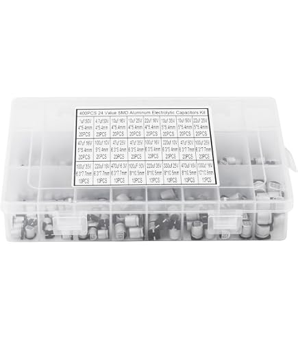 Produktbild von 20x SMD Elektrolytkondensator 10µF 25V – Radial, 85°C, ±20%, Von United Chemi-Con (EMVA250ADA100MD55G, D4,3x5,1mm)