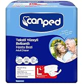 Canbebe Canped Belbantlı Tekstil Hasta Bezi, Gece Large