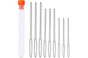 9 Stücke Nähen Nadeln Set, 3 Größen Große Augen Nadeln, Leder Nähen Nadeln Set stoß nadel garn nadeln nadel stricken nadel, große nähen nadel für hand nähen leder handwerk