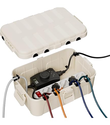 Boîte électrique étanche IP54 - Protection Contre Poussière Et éclaboussures Pour Multiprises Et Rallonges - Polypropylène Renforcé -32x22x13 Cm