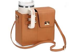 Orgonite Przenośna torba na ramię, Stanley Cup, brązowa torba do przenoszenia akcesoriów i butelek z wodą