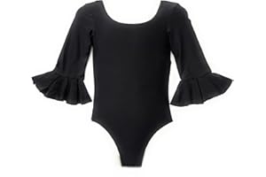 FLAMIFEEL Body negro para flamenco y baile adulto