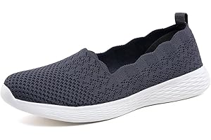 Puxowe Scarpe Mocassini Slip On da Donna Eleganti Leggere Fitness Casual Outdoor Passeggio Maglieria Piatte Sneakers