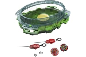 HASBRO Beyblade Burst QuadDrive Set de Combat Interstellar Drop, arène Beystadium, 2 toupies et 2 lanceurs, à partir de 8 Ans