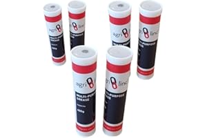 Agri-Linc - Confezione da 6 cartucce per grasso al litio EP2, multiuso, in cartuccia da 400 g/14 oz per pistola a grasso, in Regno Unito