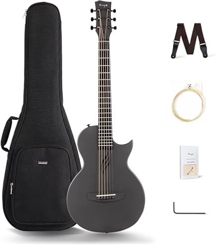 Enya Nova Go Mini Carbon Fiber Acoustic Guitar 1/4 Size Travel