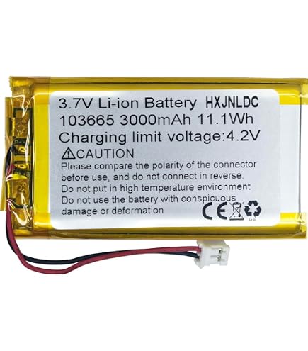 3.7v 5P battery pack Lipo Li rechargeable XH2.54 Battery 6000MAH