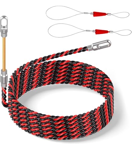 Wall Wiring Machine Cable Threading Device – Automatic Electrical Wire Puller For Hydroelectric Wiring, Connects To Any Drill, 3-6mm Hidden Cable Guide