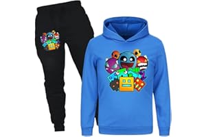 Rzfbeeok Boys Girls Dash Merch Tracksuits Kids Hoodies and Trousers 2pc Sportwears Outfits