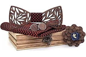 BEFORBIO Noeud papillon bois fait main , chic et tendance, accessoire mode ou idée cadeau. Ajustable facilement.