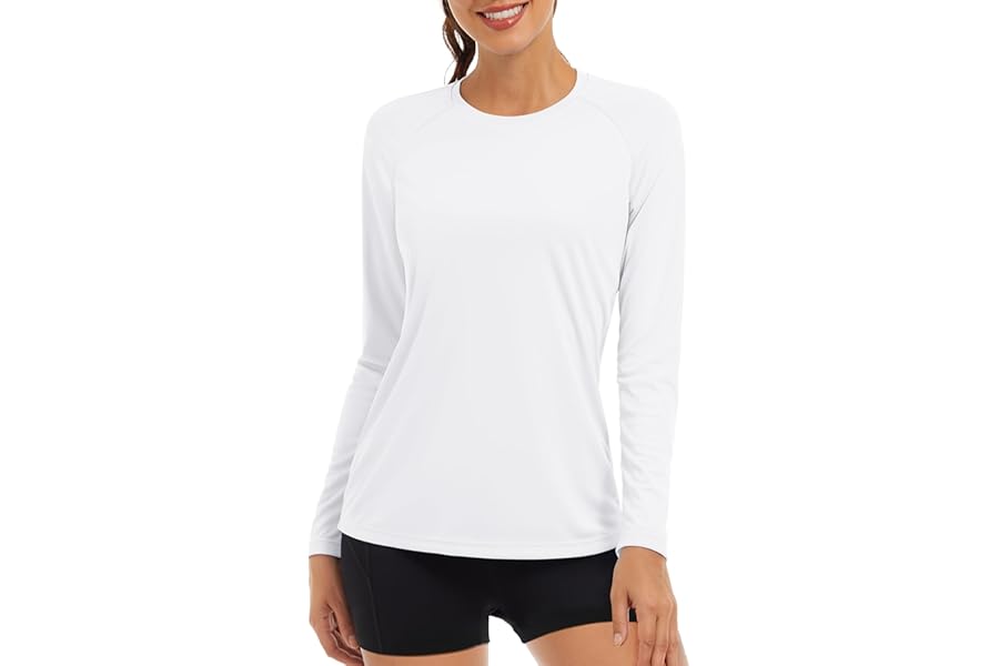 TACVASEN Womens Long Sleeve Tops UV Sun Protection Shirt UPF 50+ Outdoor Performance T-Shirt