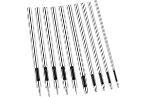 DIPEER 10 Sizes Hollow Leather Punch, 0.5-3.5mm Leather Punch Tool Set, Hollow Punch, Round Punch for Leather Watch Strap, Leather, Sealing Belt, Fabric, Canvas, Paper, Plastic