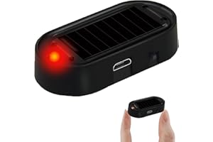 CERIOLL Alarmanlage Auto, Anti Diebstahl Blinklampe, Solar Power Dummy Auto Alarm, Auto Alarmanlage Diebstahlsicherung, Praktische Anti- Diebstahl Licht, Lampe Dummy Anti-diebstahl Blinkende Blinklampe
