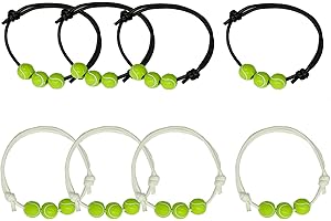 MINGHAN Tennis Palloni Sportivi Braccialetti Braccialetti con Perline da Tennis Bracciale con palloni Sportivi Regolabili Braccialetto con Ciondolo di Pallone Sport per Adolescenti Adulti Uomini Donne Squadre