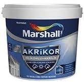 Marshall Akrikor Silikonlu + Akrilik Dış Cephe Boyası Beyaz 2.5 Lt.