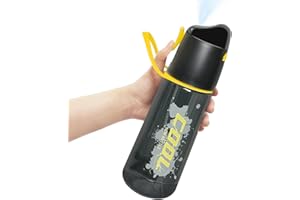 SUPERFA Sports Water Bottle with Spray Mist, 750ml Drinking Bottles with Spray, Spray Water Bottles for Kids Cycling Fitness Cooling