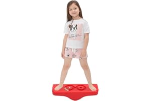 Arkyomi Planche Equilibre pour Enfant,Planche D'équilibre avec du Feutre,Planche À Balancer Montessori Balance Board avec Design Incurvé,aire de jeux interieur exterieur jeu educatif Dès 2 ans