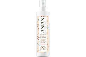 ANIAN - Protector de Calor para el Pelo, 250 ml, con Filtro UVA y UVB, Protege el Cabello hasta 220º, Previene las Puntas Abiertas, Plus de Hidratación, No Necesita Aclarado