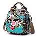 Produktbild HGDR Frauen Damen Mädchen Wasserdicht Rucksack Umhängetasche Handtasche Blume Gedruckt Umhängetasche (6 Farben),B-24 * 10 * 27cm
