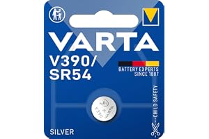 VARTA Batterier V390/SR54 Knappcellsbatteri, 1 stycken, Silver Coin, 1,55 V