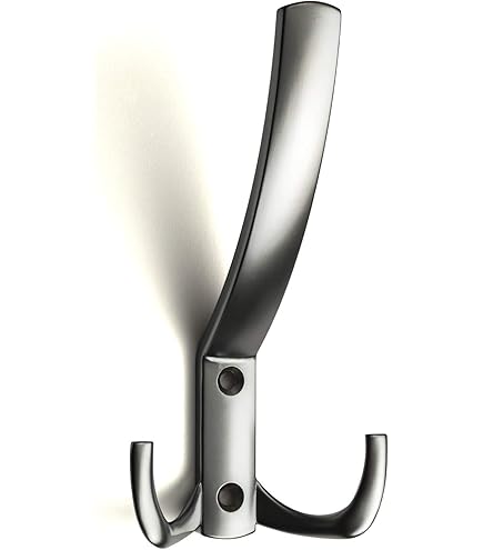 10 x Wardrobe hook MIA real stainless steel 82 x 42 x 64 mm Exclusive coat hook Jacket hook from SO-TECH