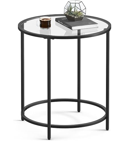 Table Basse Ronde Design Scandinave Avec étagère - 80 X 46 Cm, Couleur Sable, Style Intemporel
